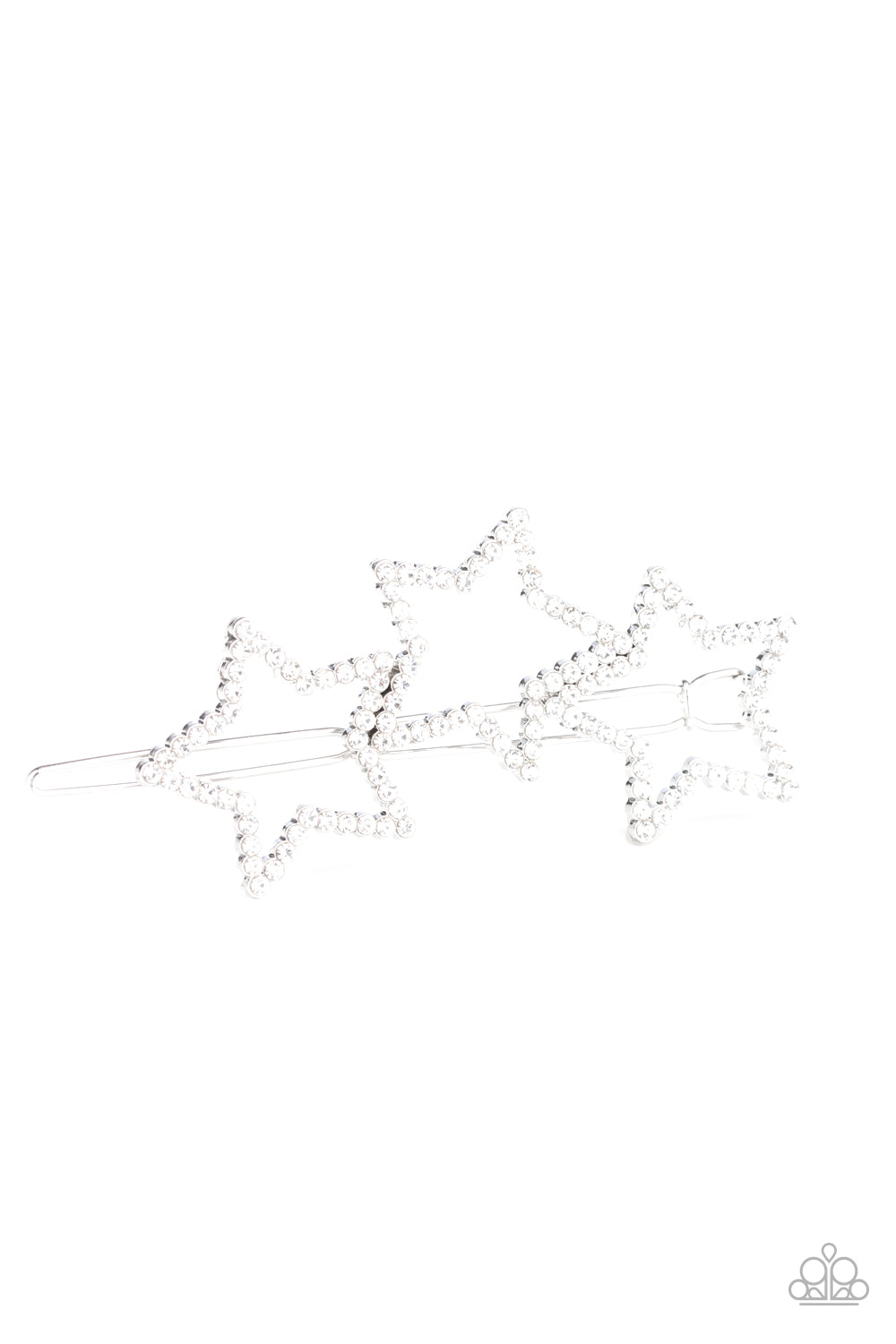 brought✽to✽you✽by✽blingflingbykat✽thank-my-lucky-stars-white-hair clip✽paparazzi-accessories