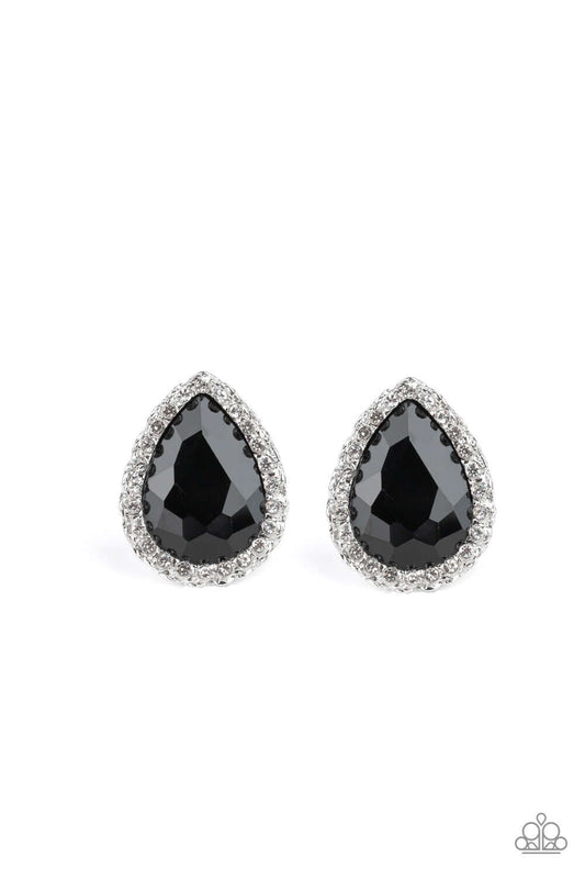 brought✽to✽you✽by✽blingflingbykat✽dare-to-shine-black-post earrings✽paparazzi-accessories