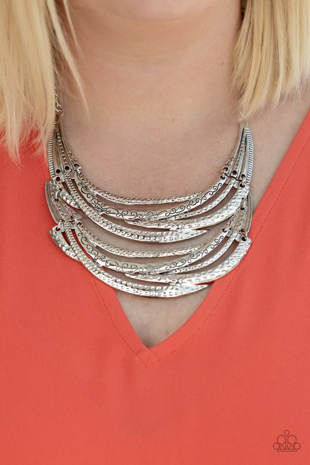 Paparazzi Accessories ✽ Read Between the VINES - Silver Necklace✽ Flat Rate Ship $4.50 ✽