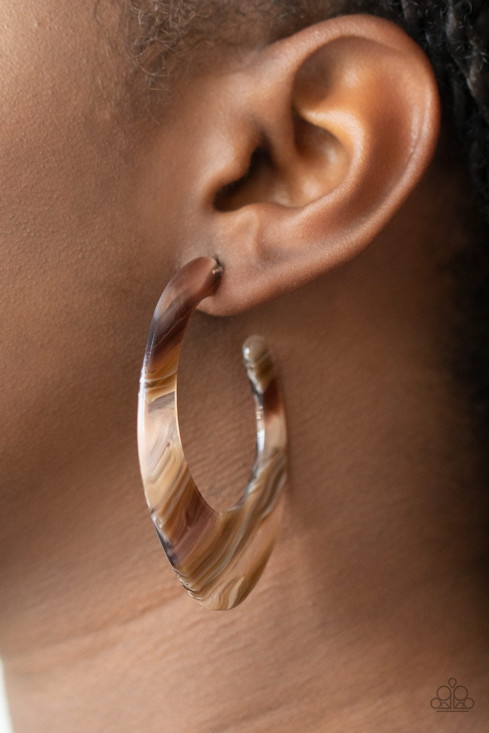 Paparazzi Accessories ✽ Retro Renaissance - Brown Earrings✽Flat Rate Ship $4.50✽