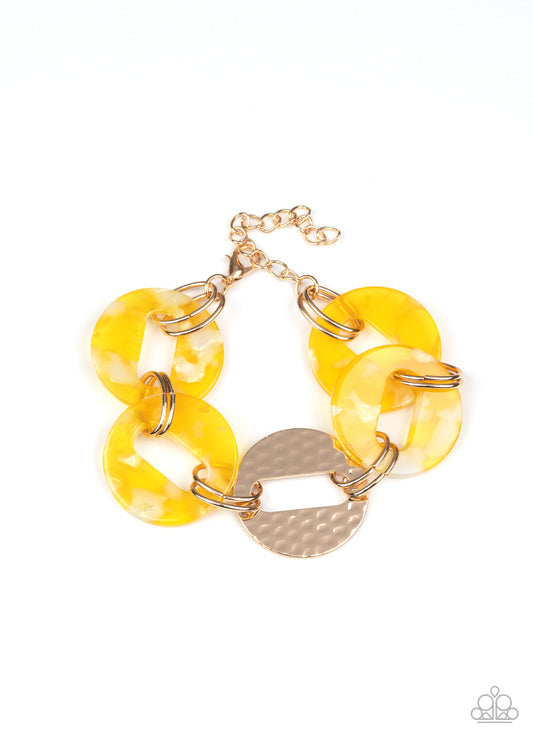 brought✽to✽you✽by✽blingflingbykatretro-recharge-yellow-bracelet✽paparazzi-accessories