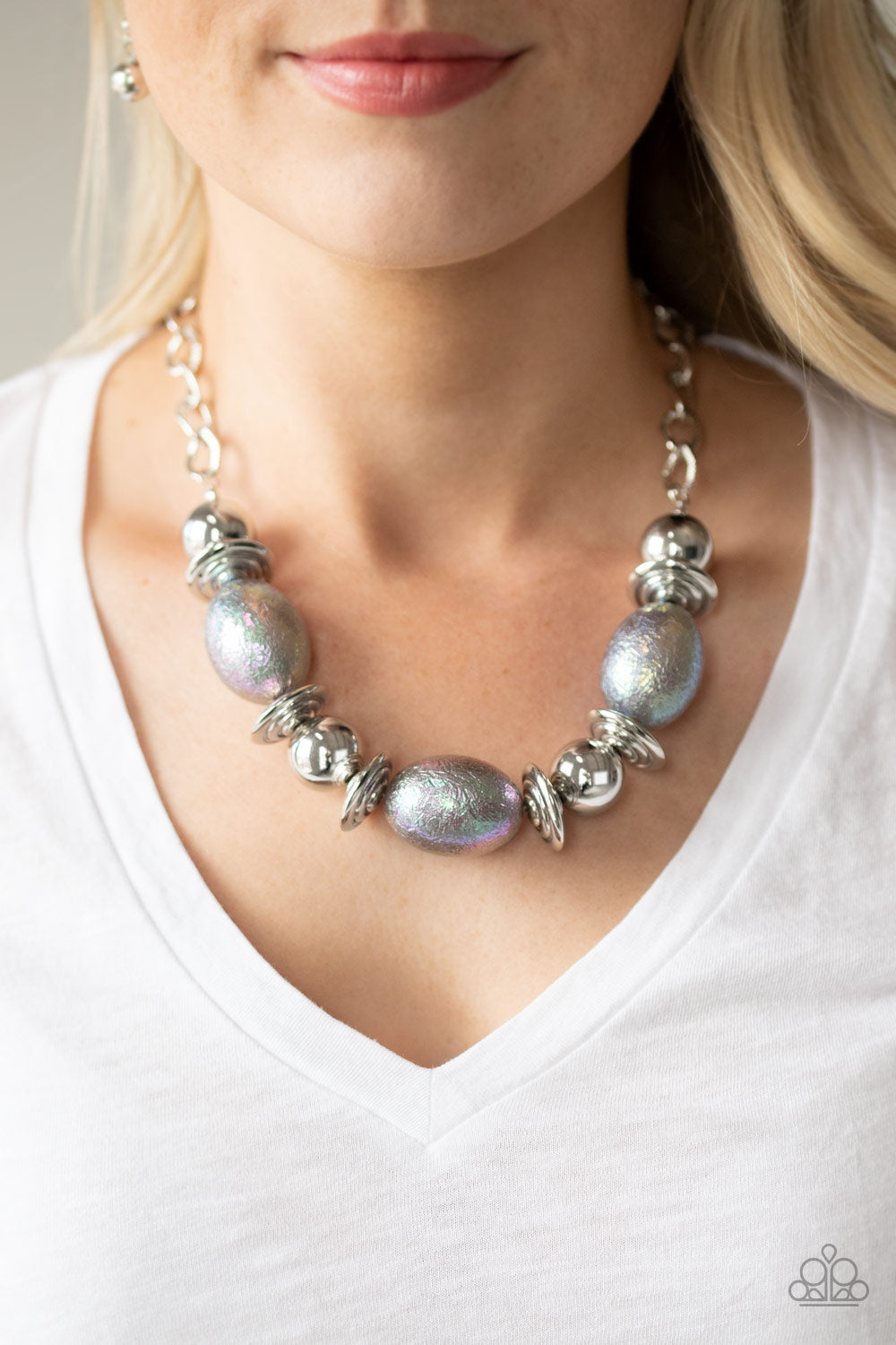 Paparazzi Accessories ✽ Welcome To The Big Leagues - Silver Necklace✽Flat Rate Ship $4.50✽