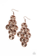 Load image into Gallery viewer, brought✽to✽you✽by✽blingflingbykatstar-spangled-shine-copper-earrings✽paparazzi-accessories
