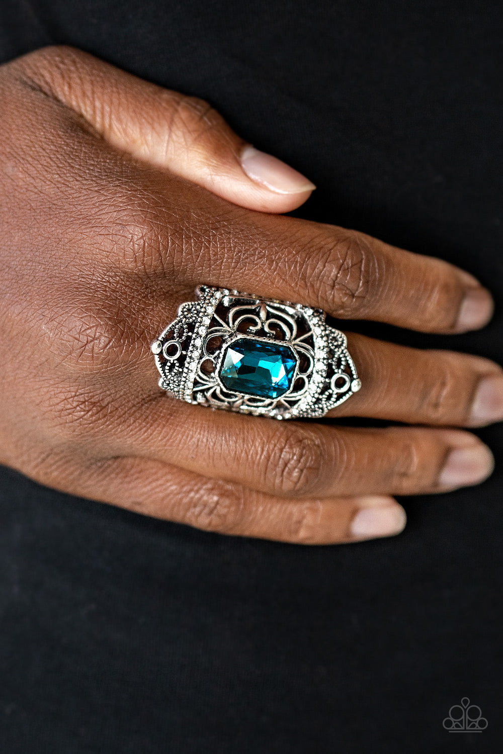 Paparazzi Accessories ✽ Undefinable Dazzle - Blue Ring✽Flat Rate Ship $4.50✽