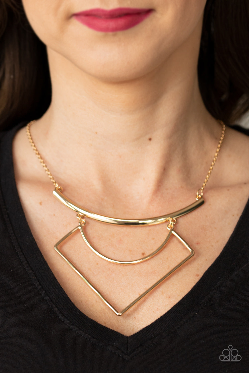 Paparazzi Accessories ✽ Egyptian Edge - Gold Necklace✽Flat Rate Ship $4.50✽