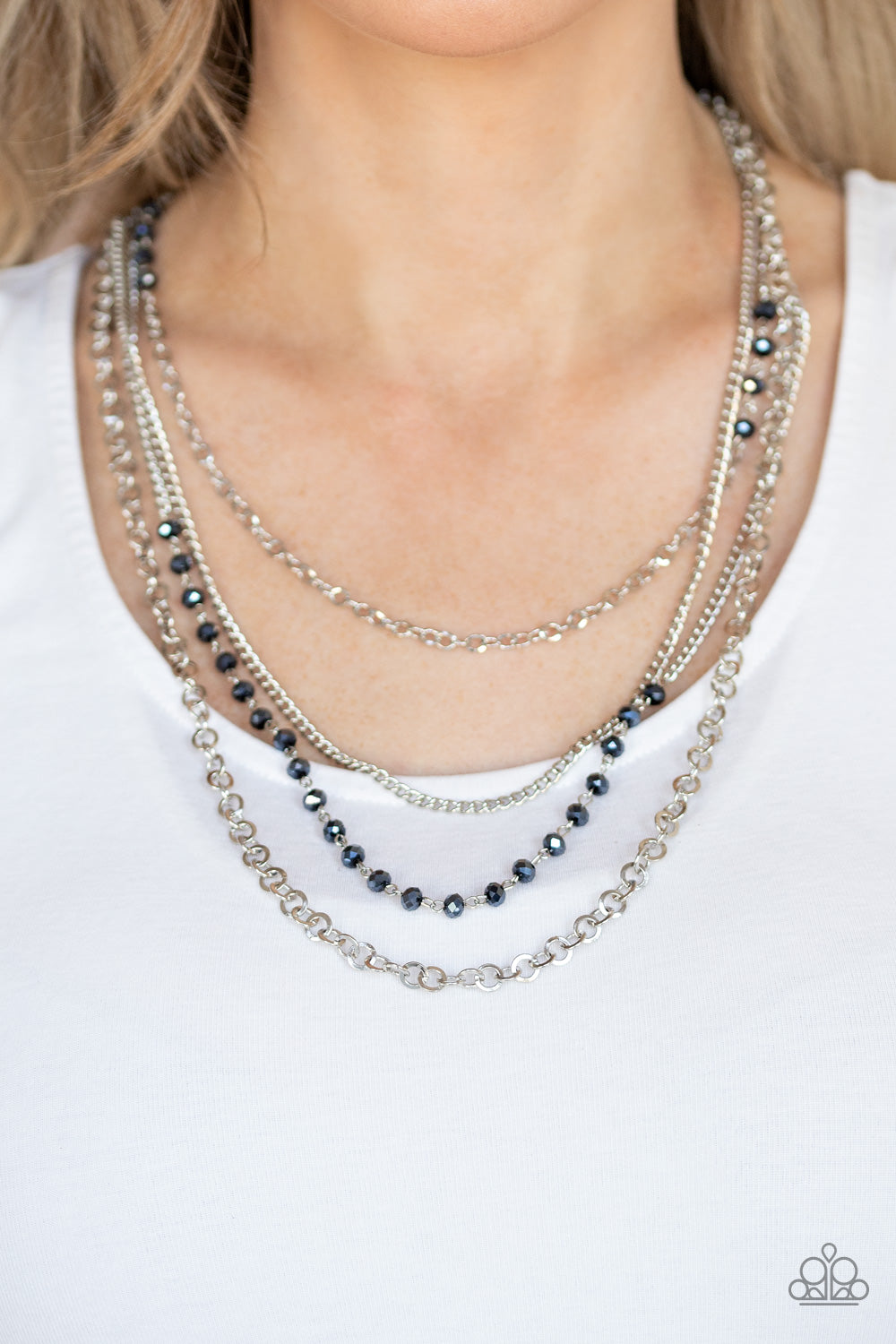 Paparazzi Accessories ✽ Flickering Lights - Blue Necklace✽Flat Rate Ship $4.50✽