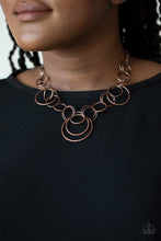 Load image into Gallery viewer, Paparazzi Accessories ✽ Ringing Relic - Copper Necklace✽Flat Rate Ship $4.50✽

