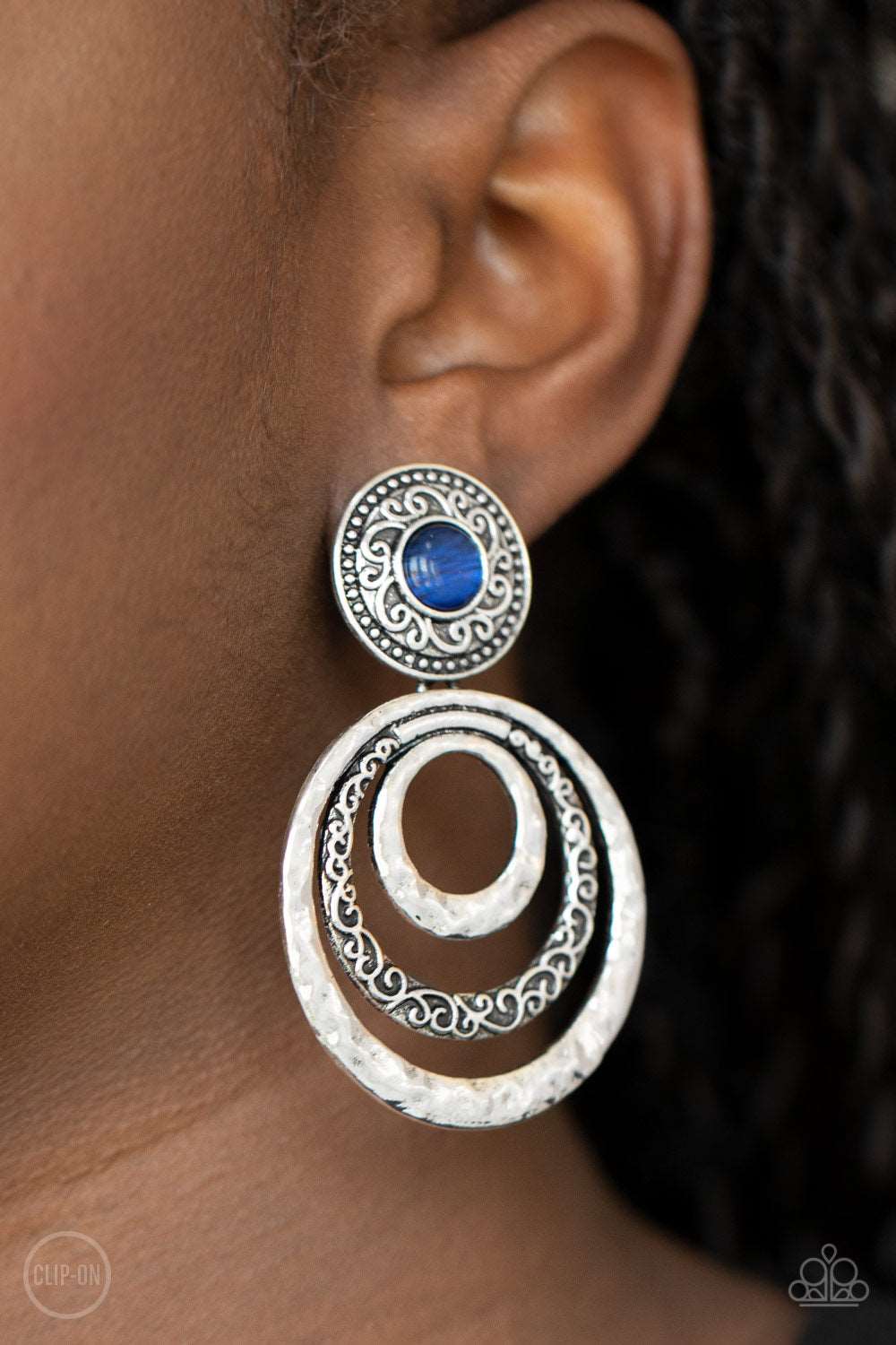 Paparazzi Accessories ✽ Bare Your Soul - Blue Clip-On✽Flat Rate Ship $4.50✽