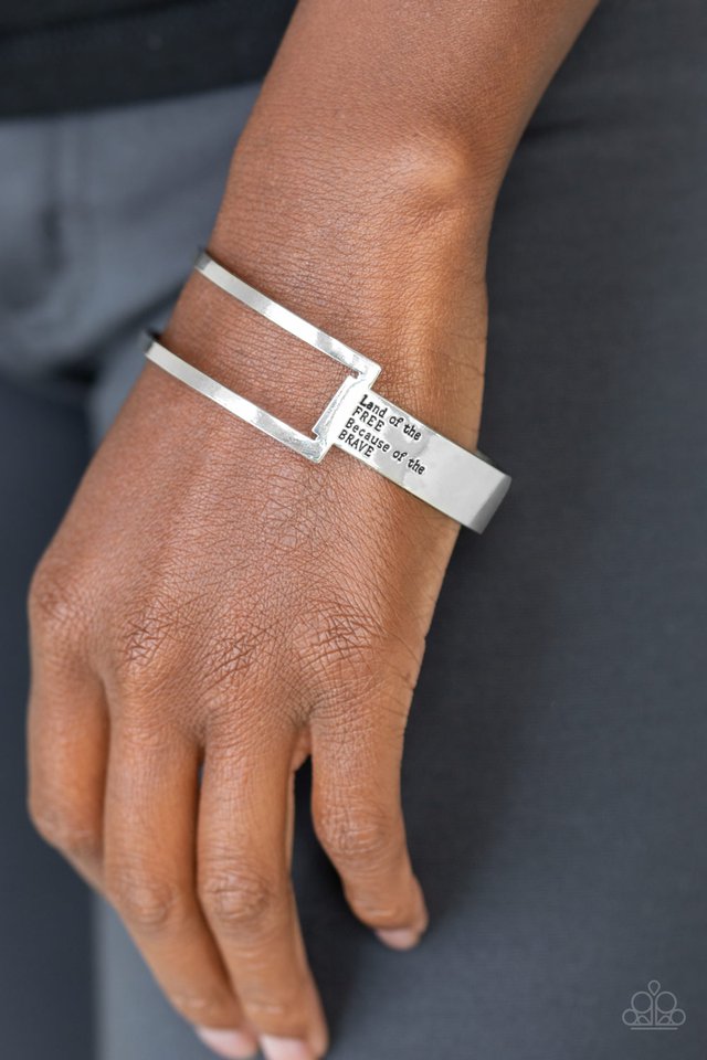 Paparazzi Accessories ❋America The BRAVE - Silver Bracelet❋ Flat Rate Ship $4.50❋