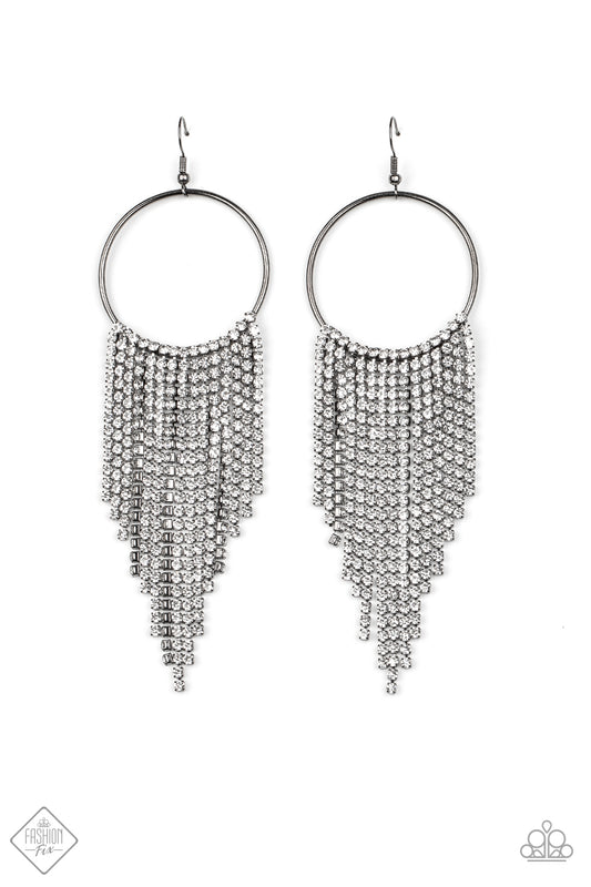 brought✽to✽you✽by✽blingflingbykatstreamlined-shimmer-black-earrings✽paparazzi-accessories
