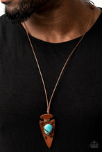 Load image into Gallery viewer, Paparazzi Accessories ❋Hold Your ARROWHEAD Up High - Blue Necklace❋ Flat Rate Ship $4.50❋

