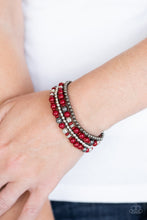 Load image into Gallery viewer, Paparazzi Accessories ✽ Stacked Style Maker - Red Bracelet✽Flat Rate Ship $4.50✽

