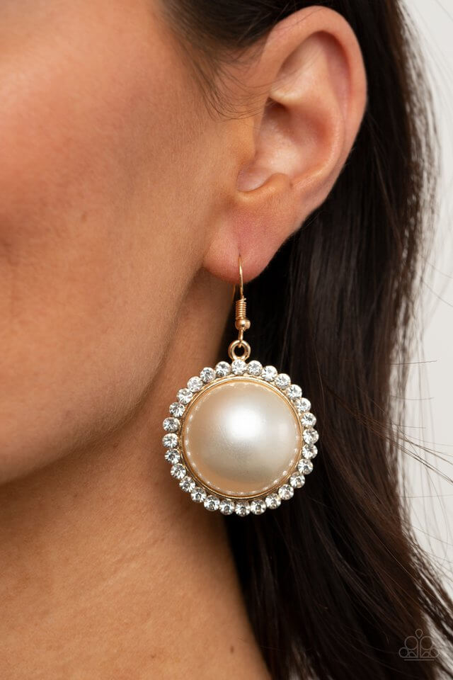 Paparazzi Accessories ✽Esteemed Elegance - Gold Earrings✽Flat Rate Ship $4.50✽ - Image #2