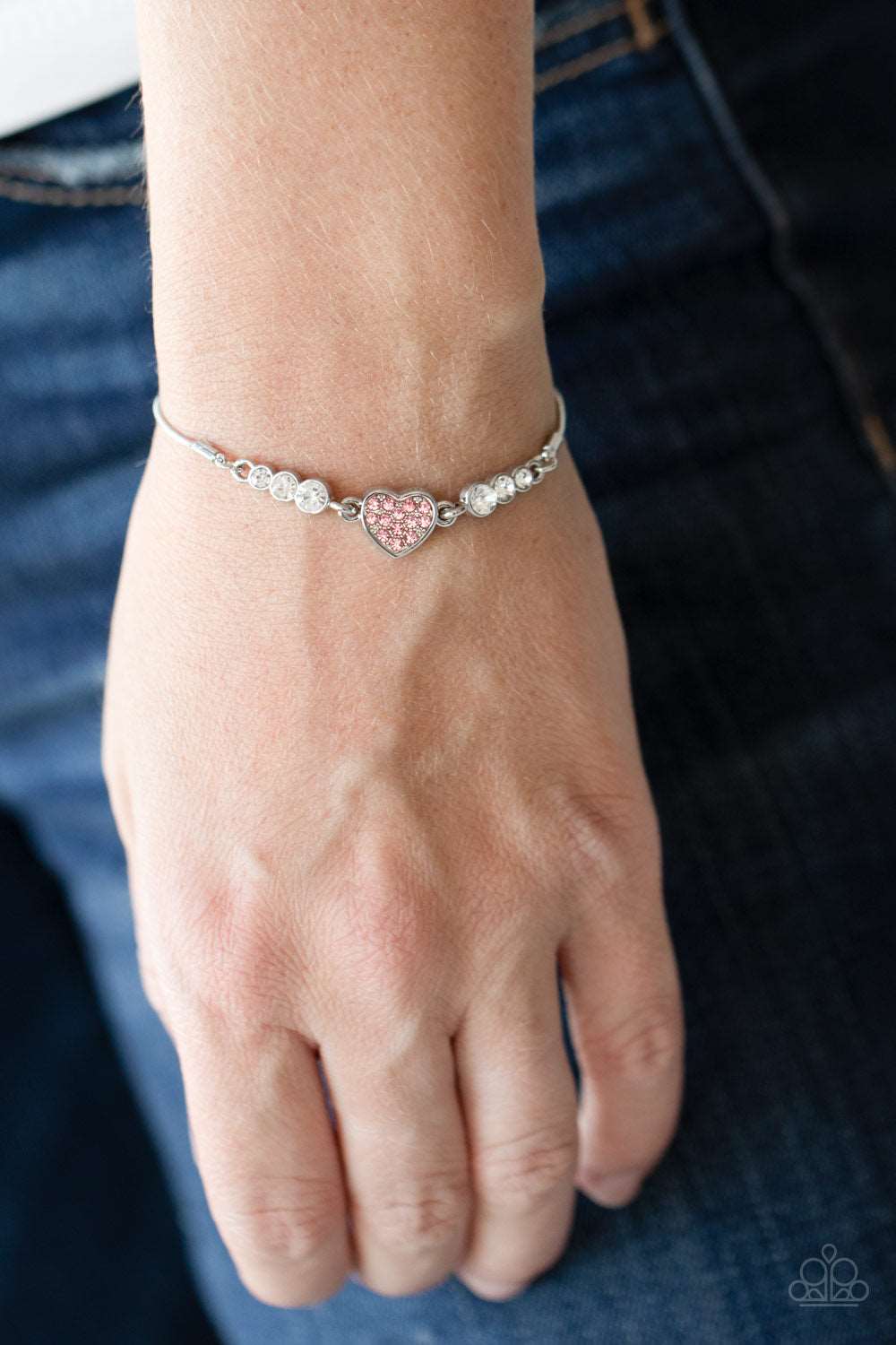 Paparazzi Accessories ✽ Big-Hearted Beam - Pink Bracelet✽Flat Rate Ship $4.50✽