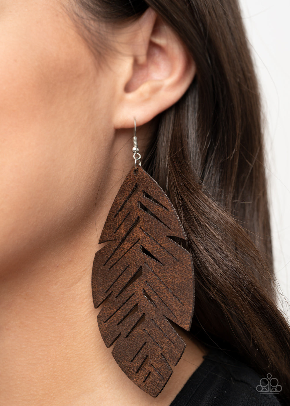 Paparazzi Accessories ✽ I Want To Fly - Brown Earrings✽Flat Rate Ship $4.50✽