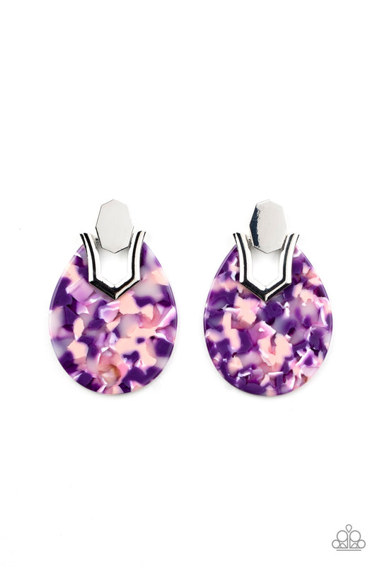 brought✽to✽you✽by✽blingflingbykathaute-flash-purple-post earrings✽paparazzi-accessories