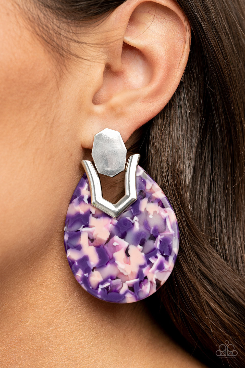 Paparazzi Accessories ✽ HAUTE Flash - Purple Post Earrings✽Flat Rate Ship $4.50✽