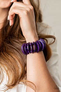 Paparazzi Accessories ✽ Tropical Tiki Bar - Purple Bracelet✽Flat Rate Ship $4.50✽