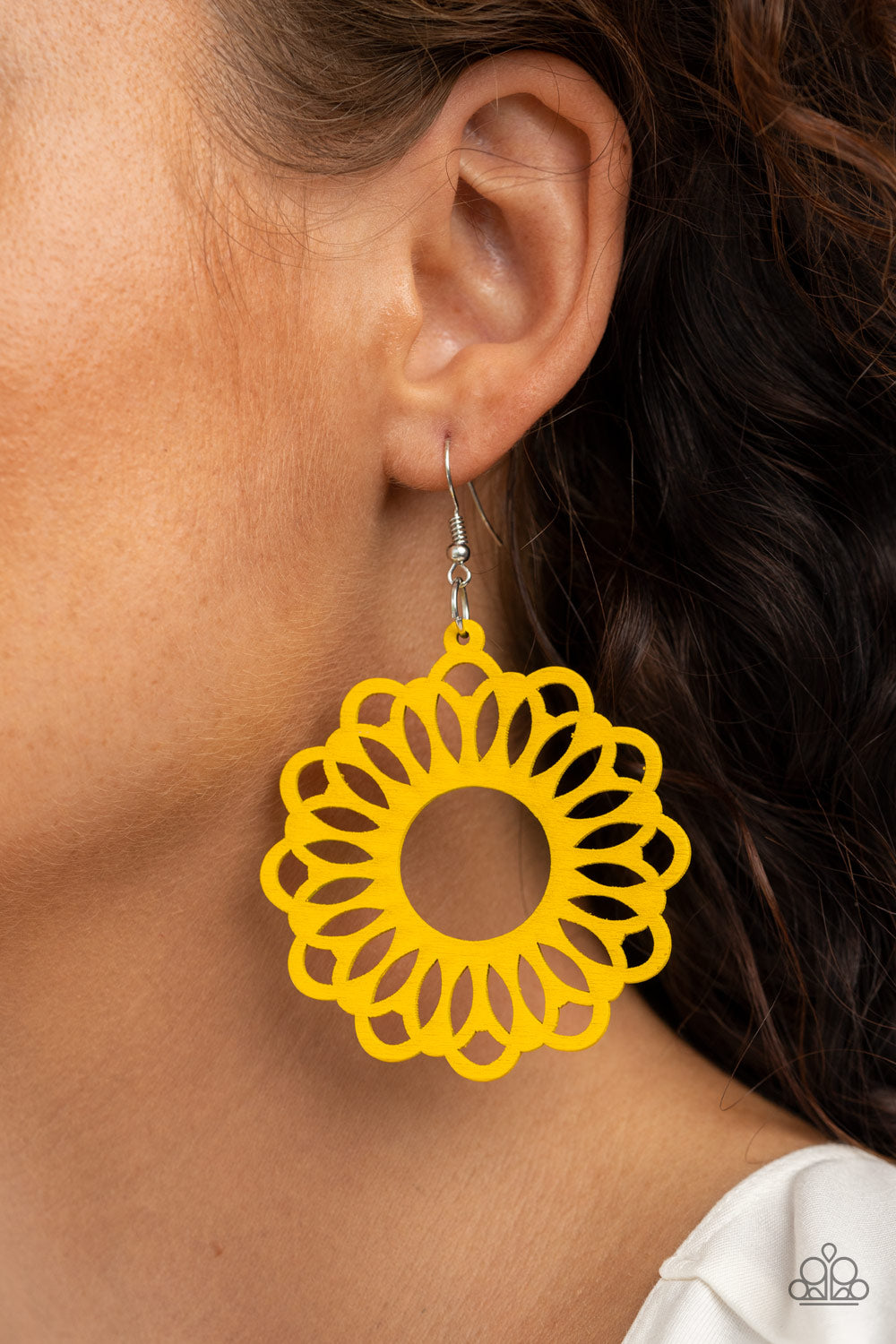 Paparazzi Accessories ✽ Dominican Daisy - Yellow Earrings✽Flat Rate Ship $4.50✽
