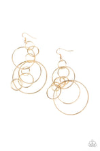 Load image into Gallery viewer, brought✽to✽you✽by✽blingflingbykatrunning-circles-around-you-gold-earrings✽paparazzi-accessories

