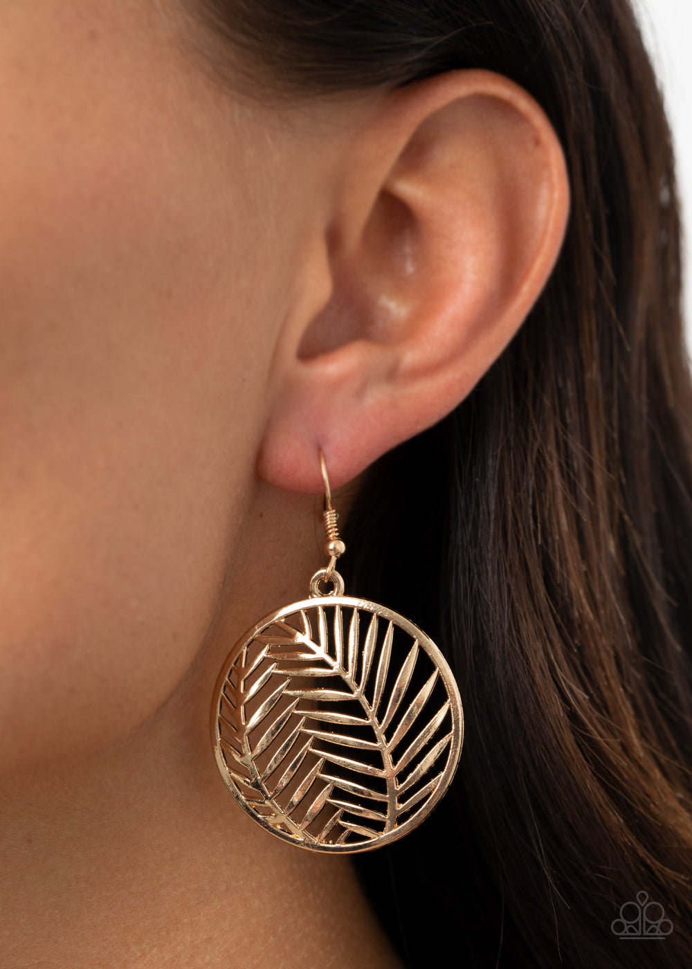 Paparazzi Accessories ✽ Palm Perfection - Gold Earrings✽Flat Rate Ship $4.50✽