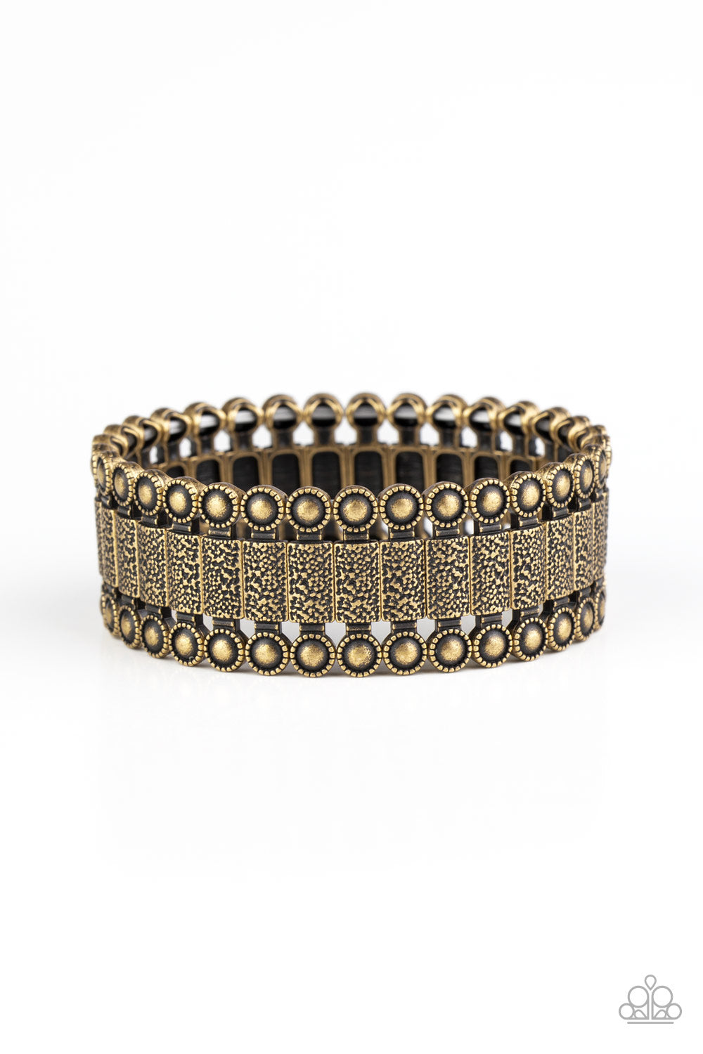 brought✽to✽you✽by✽blingflingbykatrustic-rhythm-brass-bracelet✽paparazzi-accessories