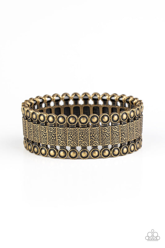 brought✽to✽you✽by✽blingflingbykatrustic-rhythm-brass-bracelet✽paparazzi-accessories