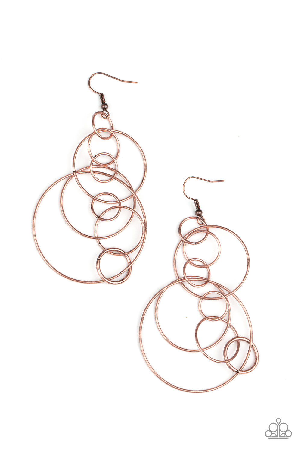 brought✽to✽you✽by✽blingflingbykatrunning-circles-around-you-copper-earrings✽paparazzi-accessories