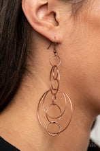 Load image into Gallery viewer, Paparazzi Accessories ✽ Running Circles Around You - Copper Earrings✽Flat Rate Ship $4.50✽
