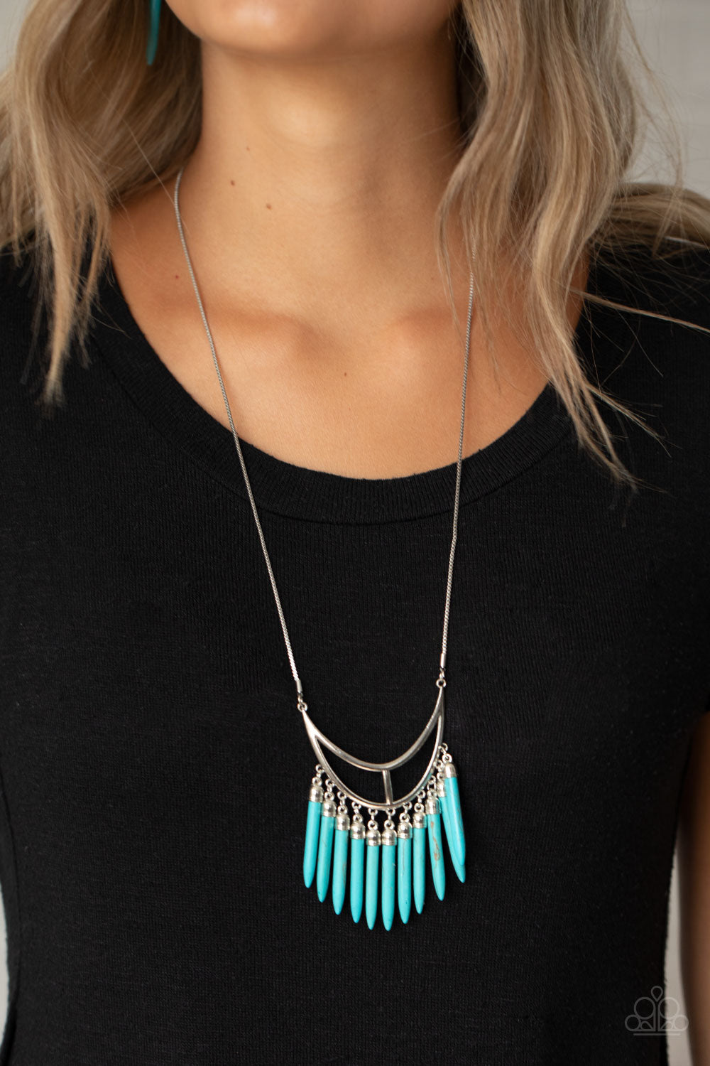 Paparazzi Accessories ✽ Stone Age A-Lister - Blue Necklace✽Flat Rate Ship $4.50✽