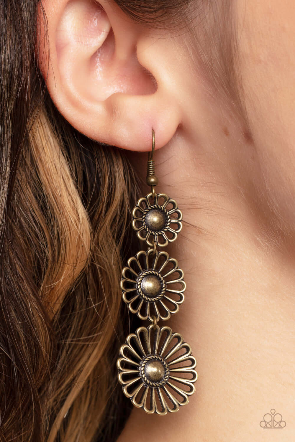 Paparazzi Accessories ❋Gazebo Garden - Brass Earrings❋ Flat Rate Ship $4.50❋ - Image #2