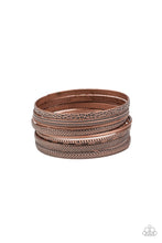 Load image into Gallery viewer, brought✽to✽you✽by✽blingflingbykatrelics-on-repeat-copper-bracelet✽paparazzi-accessories
