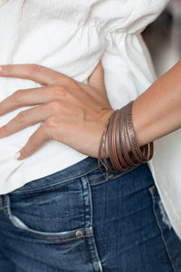 Paparazzi Accessories ✽ Relics On Repeat - Copper Bracelet✽Flat Rate Ship $4.50✽