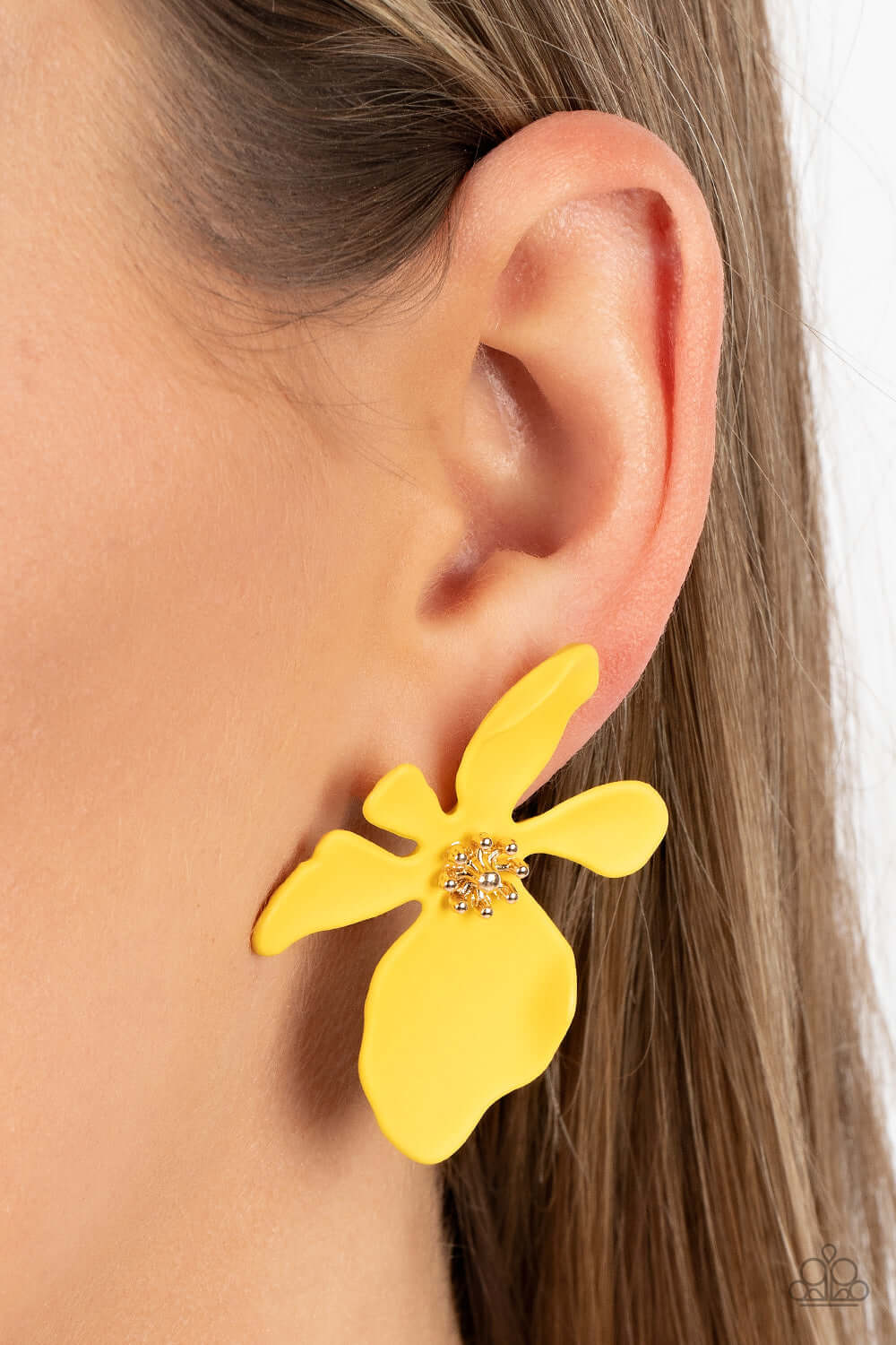 Paparazzi Accessories ❋Hawaiian Heiress - Yellow Post Earrings❋ Flat Rate Ship $4.50❋ - Image #2