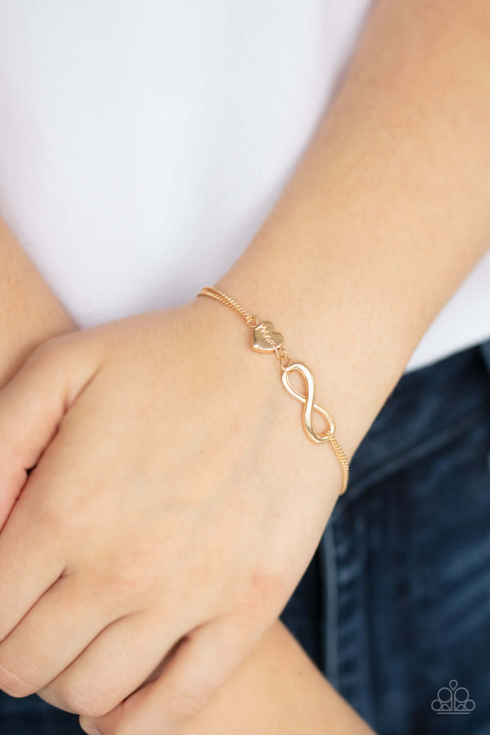 Paparazzi Accessories ✽ Purest Love - Gold Heart Bracelet✽Flat Rate Ship $4.50✽ - Image #3