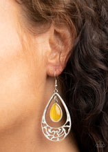 Load image into Gallery viewer, Paparazzi Accessories ✽ DEW You Feel Me? - Yellow Earrings✽Flat Rate Ship $4.50✽

