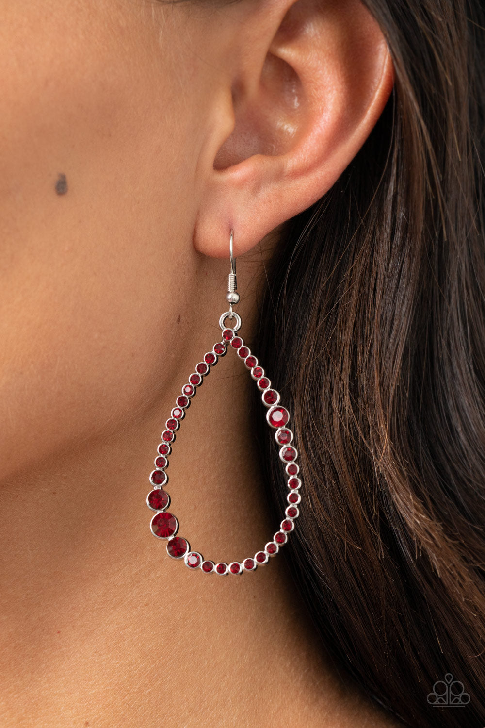 Paparazzi Accessories ✽ Diva Dimen-sion - Red Earrings✽Flat Rate Ship $4.50✽