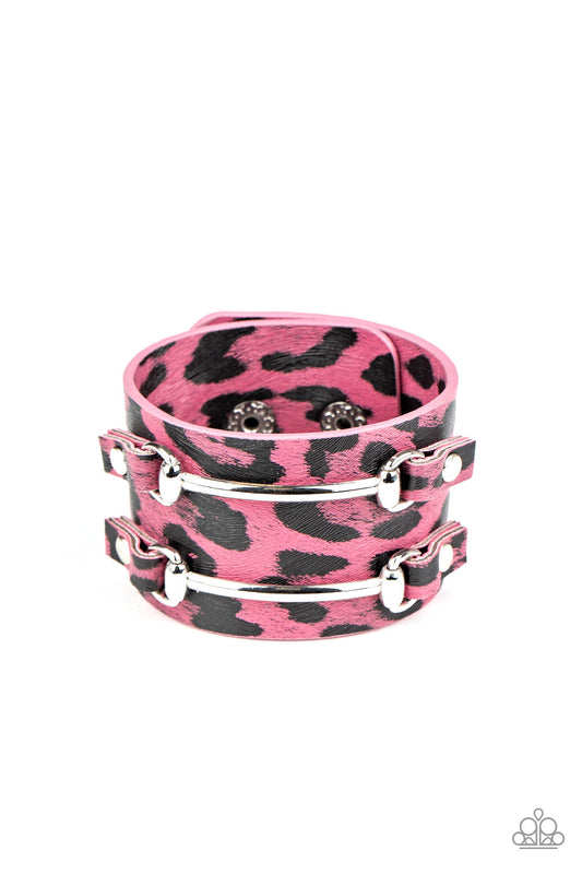 brought✽to✽you✽by✽blingflingbykat✽safari-scene-pink-bracelet-paparazzi-accessories