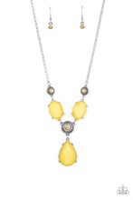 Load image into Gallery viewer, brought-to-you-by-blingflingbykat-heirloom-hideaway-yellow-necklace-paparazzi-accessories-
