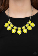 Load image into Gallery viewer, Paparazzi Accessories ✽ Modern Masquerade - Yellow Necklace✽Flat Rate Ship $4.50✽
