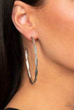 Load image into Gallery viewer, Paparazzi Accessories ✽ Totally Throttled - Silver Earrings✽Flat Rate Ship $4.50✽
