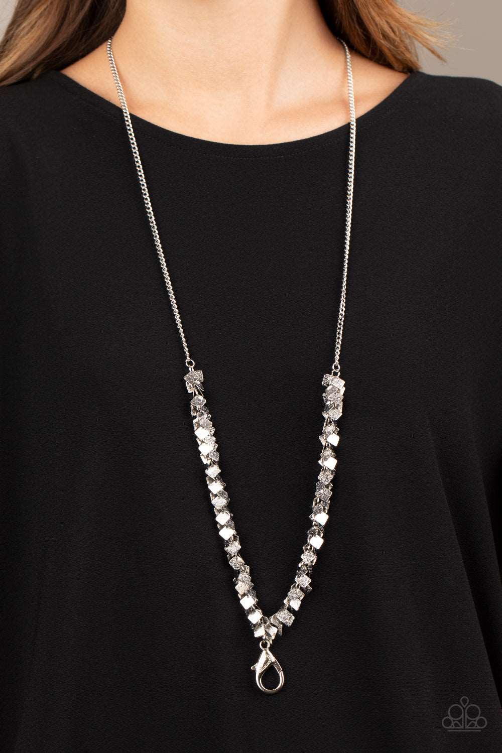 Paparazzi Accessories ✽ Be Heard - Silver Lanyard✽Flat Rate Ship $4.50✽
