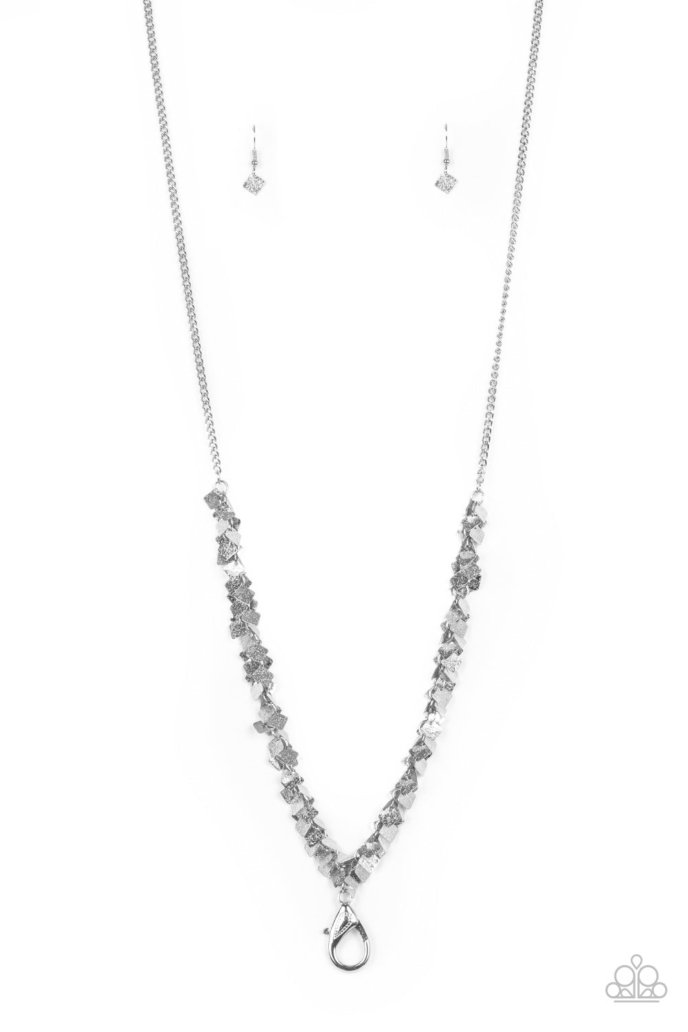 brought✽to✽you✽by✽blingflingbykatbe-heard-silver-lanyard✽paparazzi-accessories