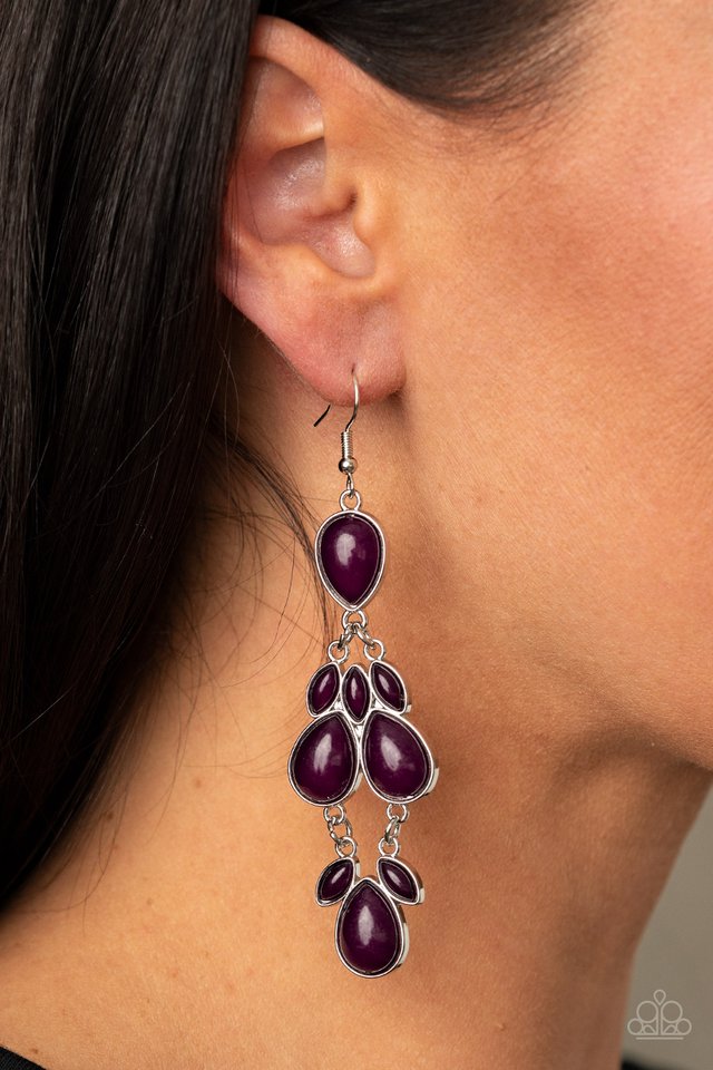 Paparazzi Accessories ✽Superstar Social - Purple Earrings✽Flat Rate Ship $4.50✽