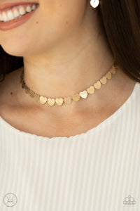 Paparazzi Accessories ✽ Playing HEART To Get - Gold Necklace✽Flat Rate Ship $4.50✽