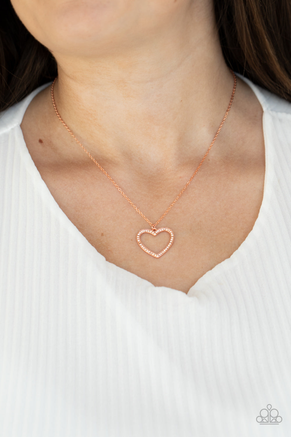 Paparazzi Accessories ✽ GLOW by Heart - Copper Necklace✽Flat Rate Ship $4.50✽