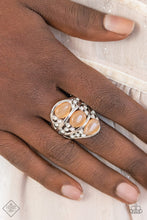 Load image into Gallery viewer, Paparazzi Accessories ❋Underrated Shimmer - Orange Ring❋ Flat Rate Ship $4.50❋
