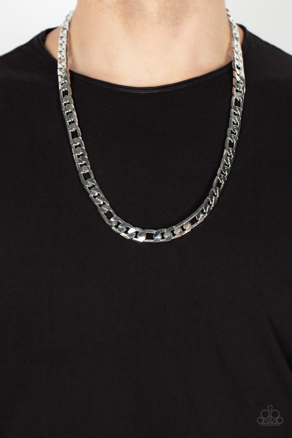 Paparazzi Accessories ❋Metro Beau - Silver Mens Necklace❋ Flat Rate Ship $4.50❋ - Image #2