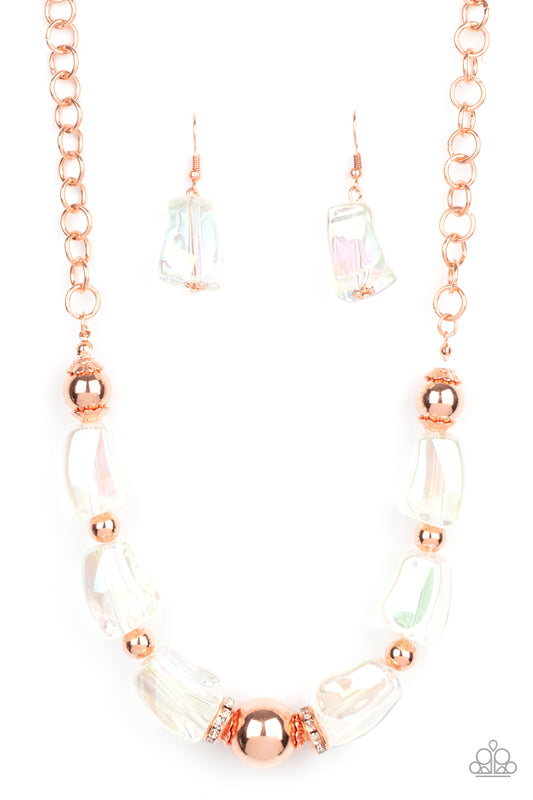 brought✽to✽you✽by✽blingflingbykatiridescently-ice-queen-copper-necklace✽paparazzi-accessories