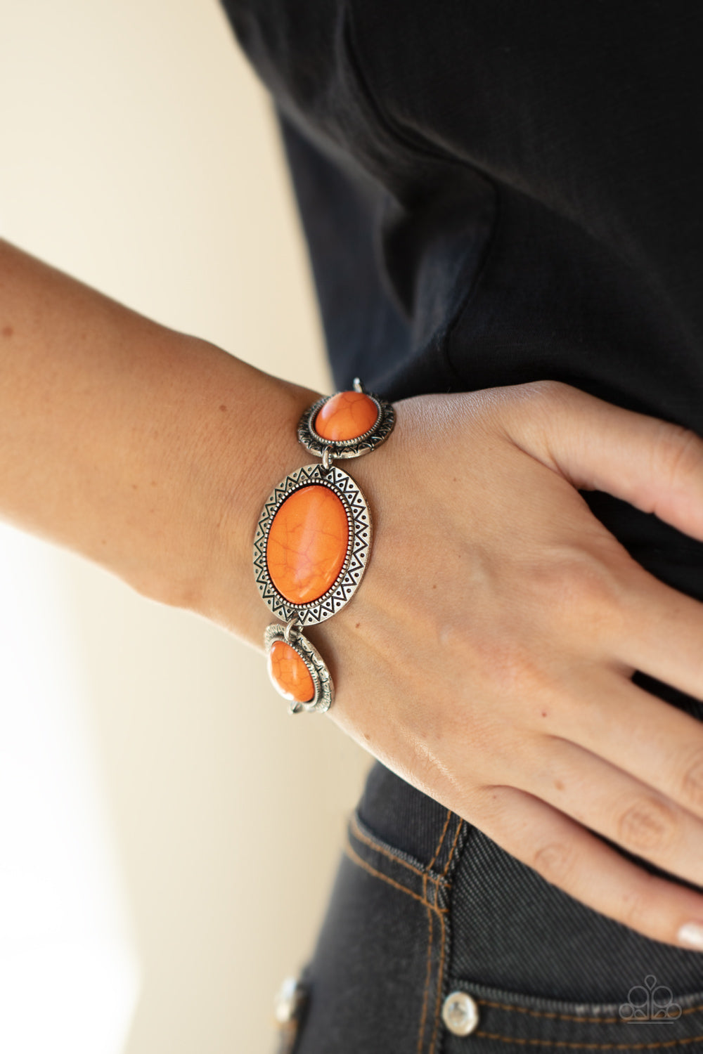 Paparazzi Accessories ✽MESA Time Zone - Orange Bracelet✽Flat Rate Ship $4.50✽ - Blingflingbykat 